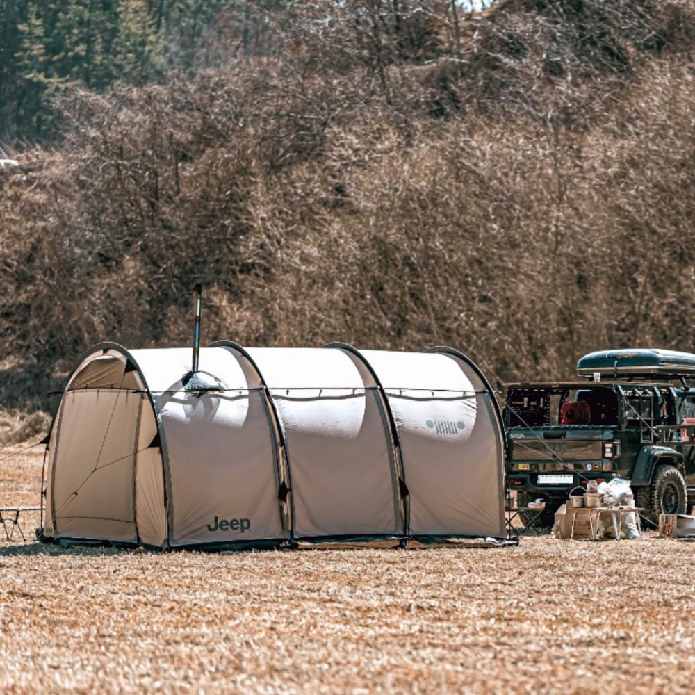 [오늘출발]지프 배럭 터널텐트 대형텐트 동계텐트 우레탄창 루프플라이