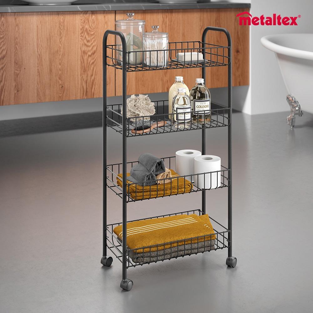 [굳데이] 아스코나 4단 무빙 트롤리 라바 블랙