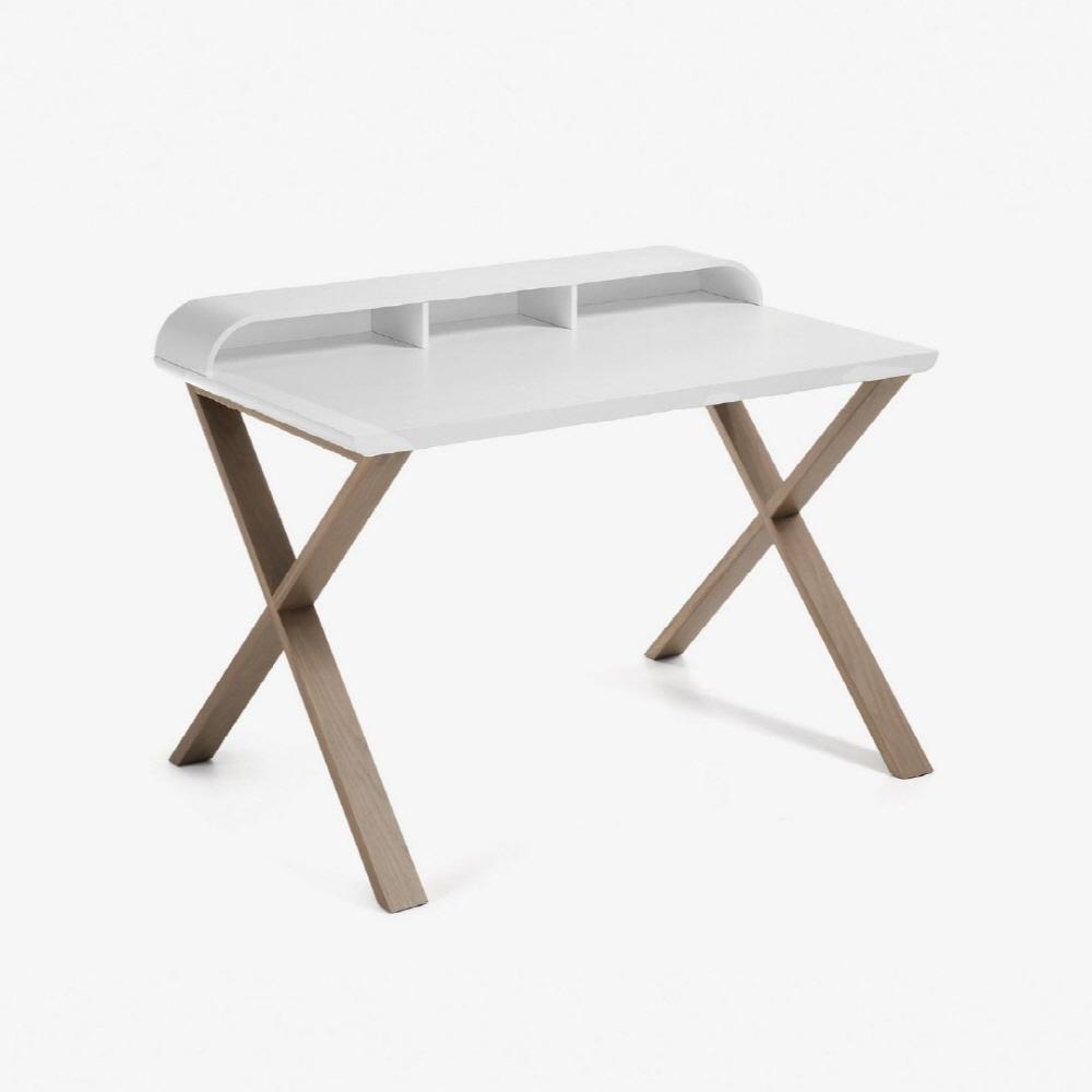 워킹 모던 오크나무 책상 화이트 120cm