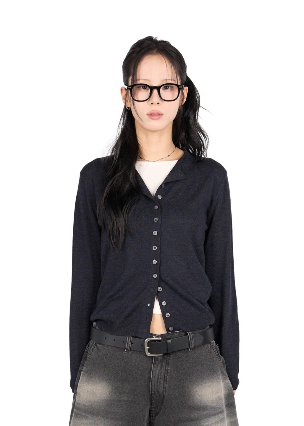 릿킴 ROUND BUTTON CARDIGAN