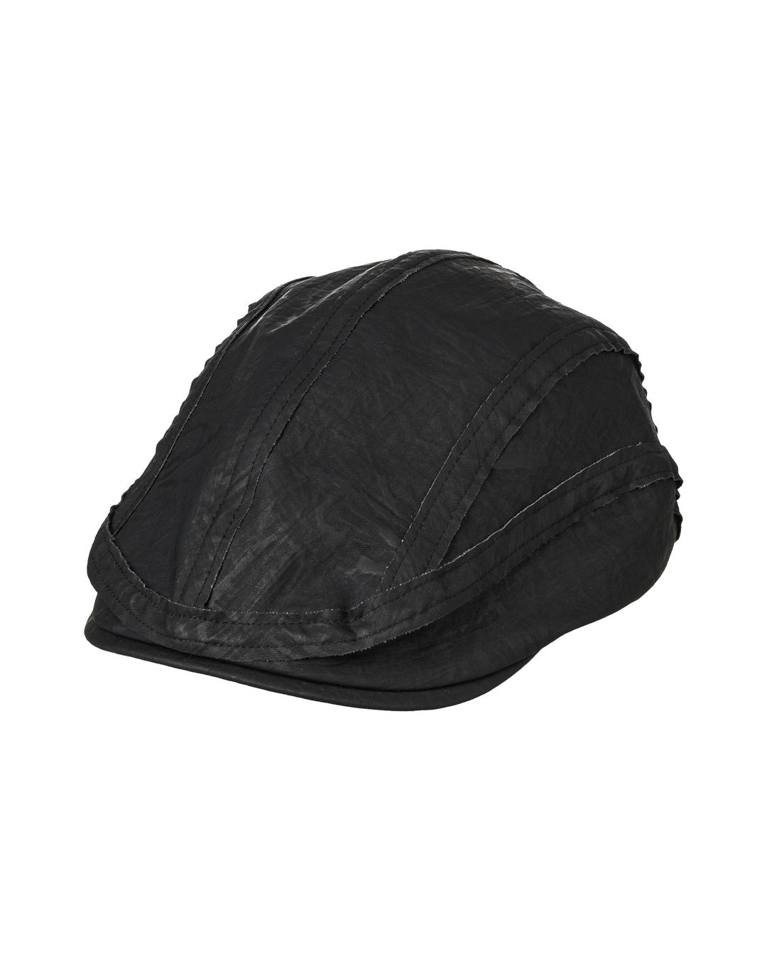 LEATHER HUNTING CAP [BLACK]