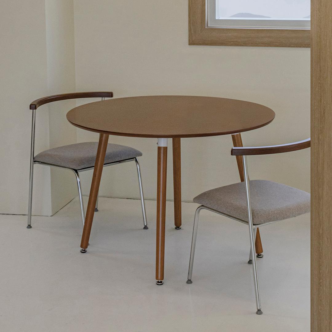 시무드 원목 원형테이블 2size 3colors