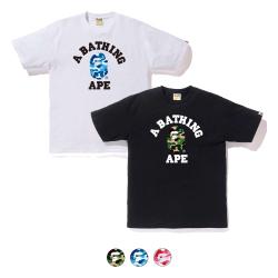 베이프 ABC 카모 컬리지 반팔티 6컬러 1J30110005