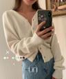 니어웨어 [단독] [카피주의] 봄가디건🌷언유즈얼리 소르베 가디건 (8color) 니어웨어/간절기/브이넥/브이넥가디건/봄니트/봄가디건/데일리룩/레이어드/하객룩