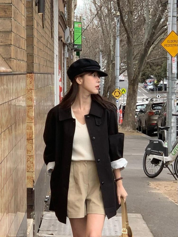 베르가못 하프 트렌치 코트(2col)