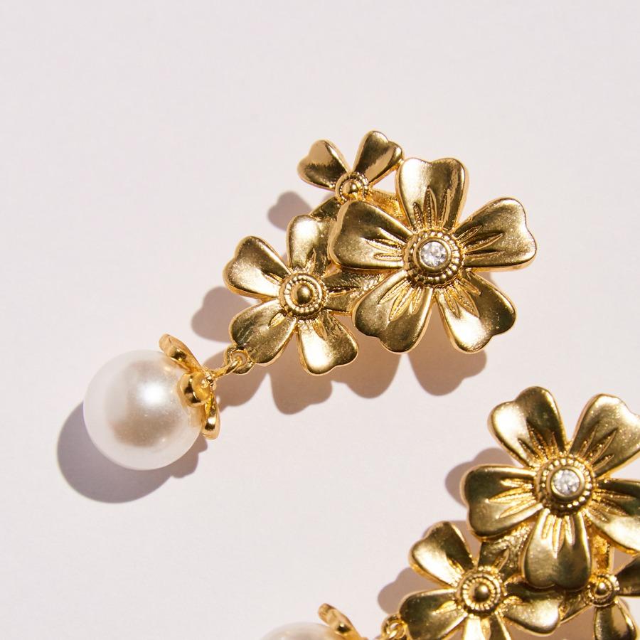 골드 블라썸 이어링