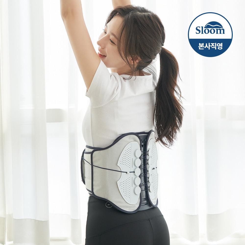 슬룸 코어 요추 벨트 허리 척추 복대 보호대 밴드 C커브 강화 1개