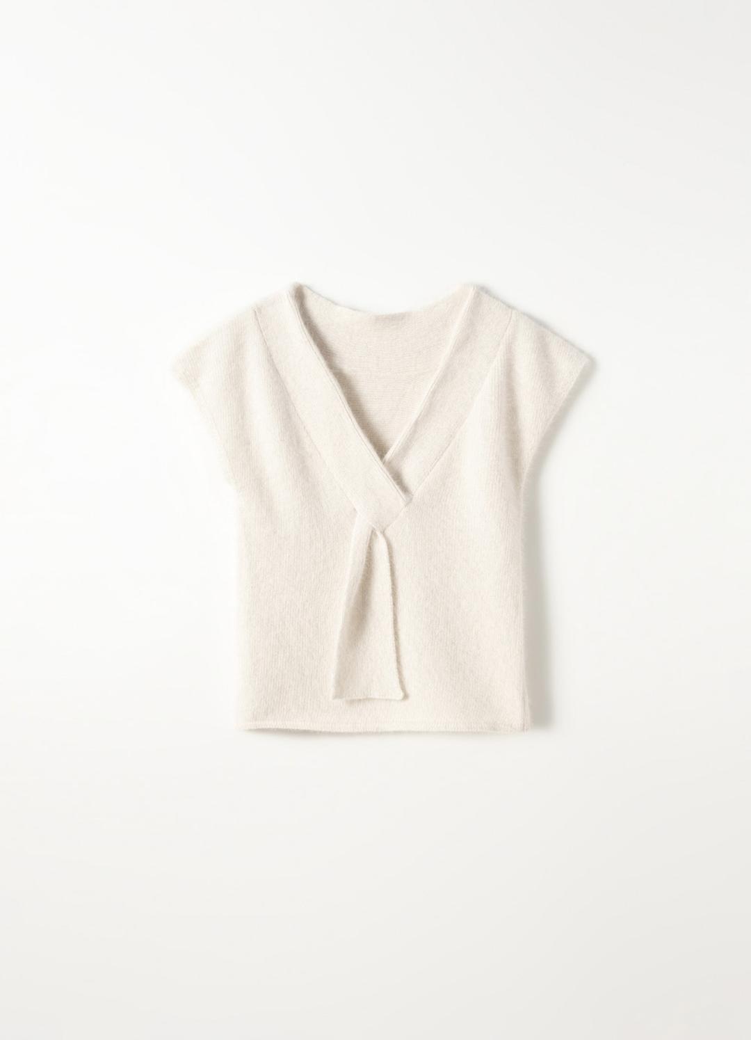 Angora Tie Knit(Ivory)