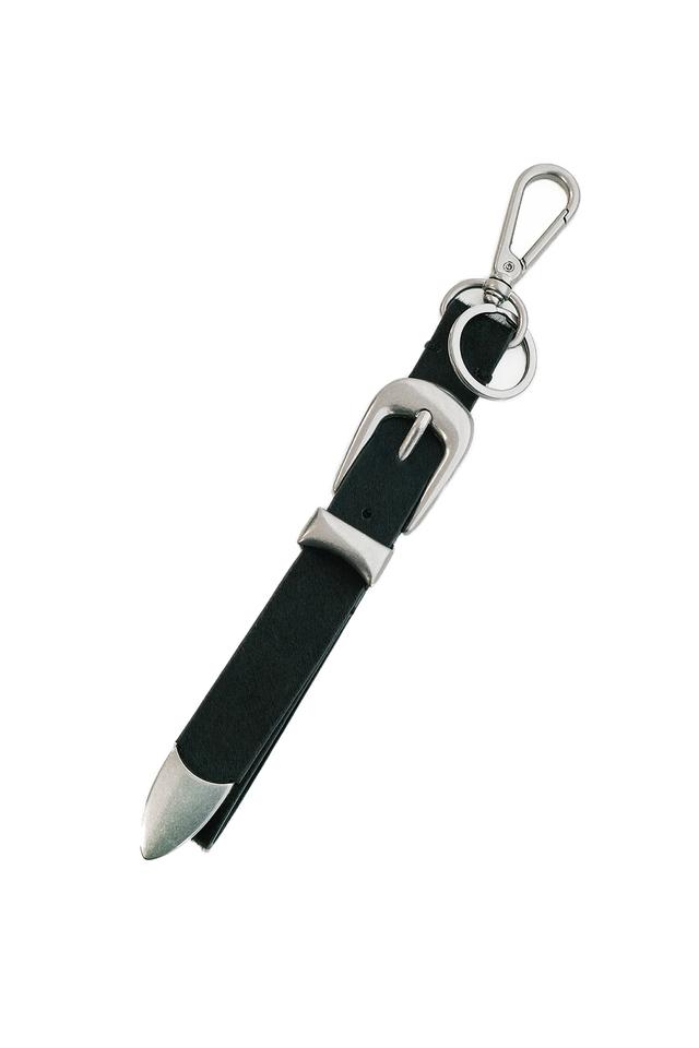 CALF HAIR BELT KEYRING