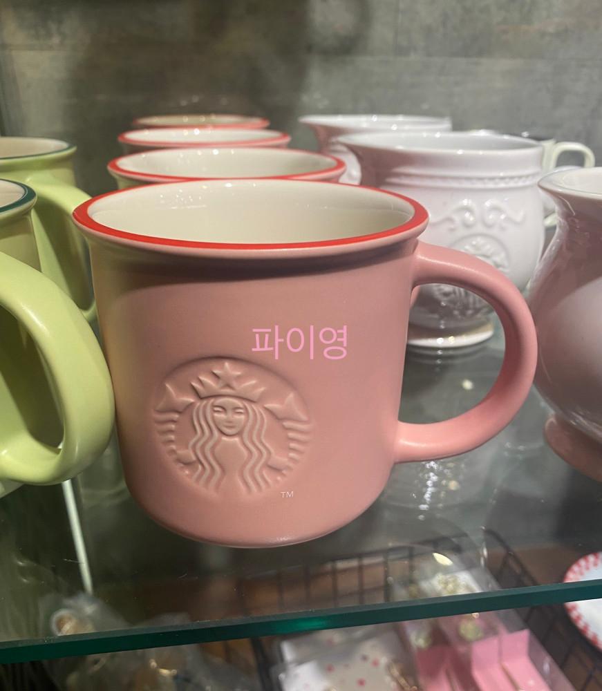 스타벅스 23 밸런타인 핑크 사이렌 머그 355ml