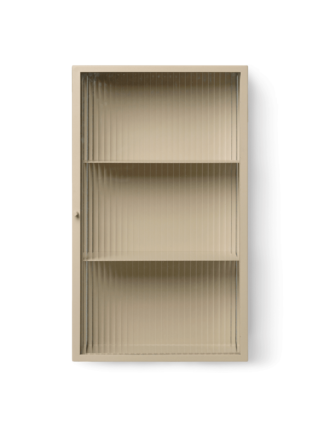 Haze Wall Cabinet - Reeded glass - Cashmere