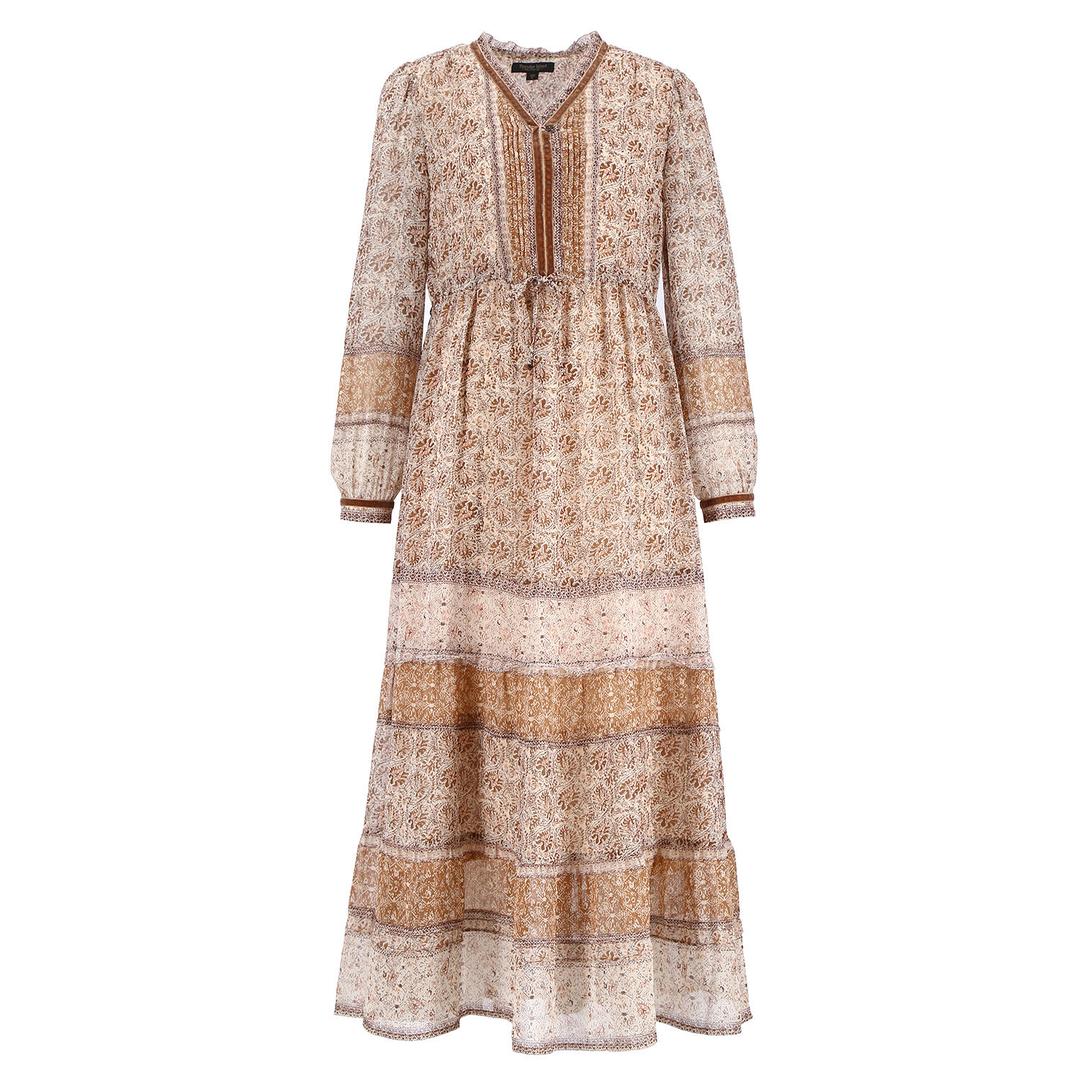 [여성]브이넥 보더 믹스 원피스(T226MOP145W)