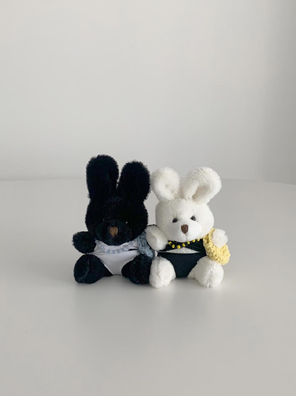 닷닷잡화점 바캉스룩 비키니 수영복 토끼 인형 키링 가방고리 책가방 키홀더