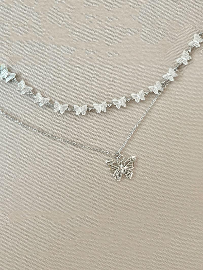 Butterfly Layered Choker
