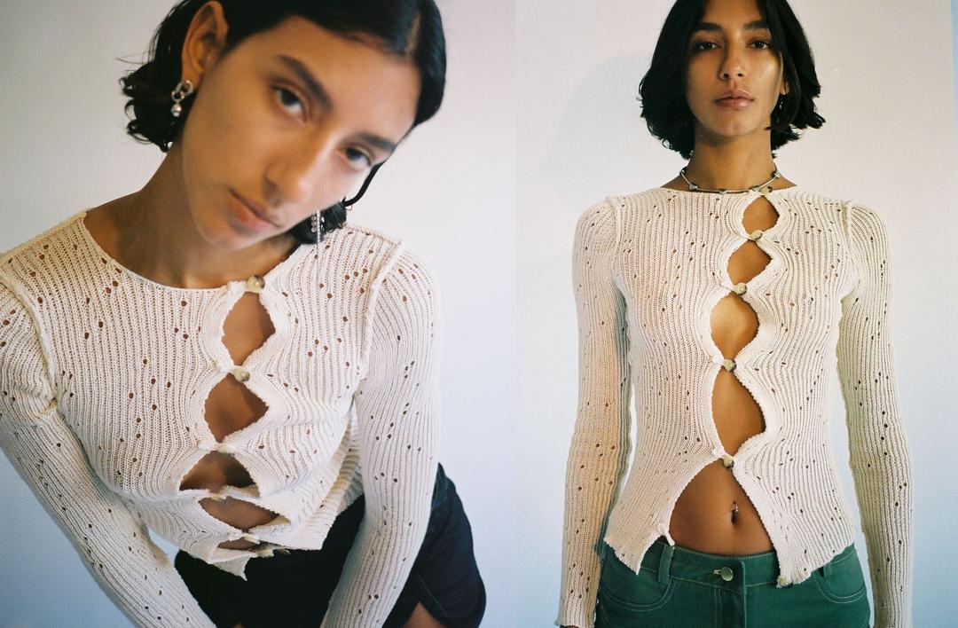 Moth Hole Vortex Cardigan - S/M