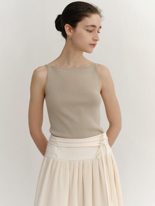 Belinda Sleeveless Ash-Khaki