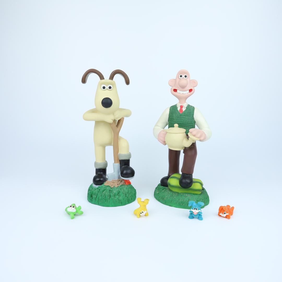 월레스와 그로밋 가든 피규어 세트 빈티지