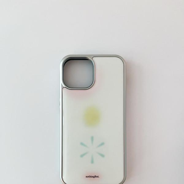 blurry flowers (bluegreen)  - epoxy/glass