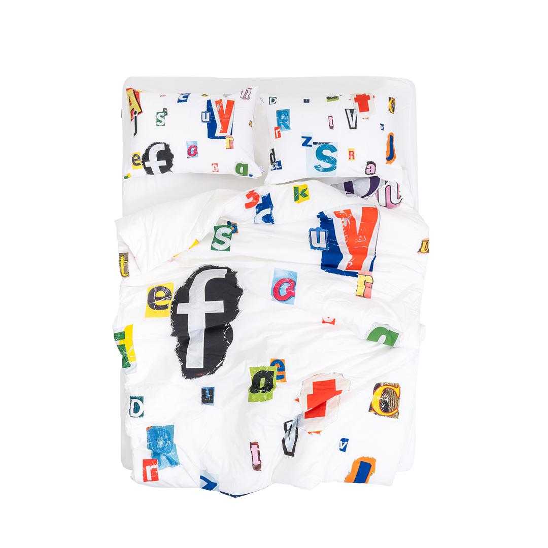 ALPHABET COLLAGE DUVET SET