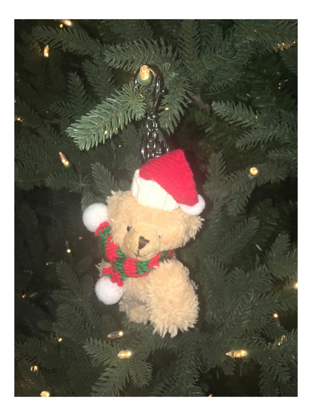 x-mas bear keyring
