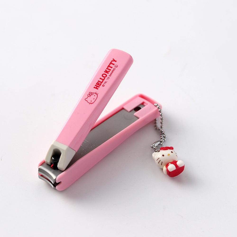일본 안튀는 KAI 카이 헬로키티 손톱깎이 핑크S 마스코트