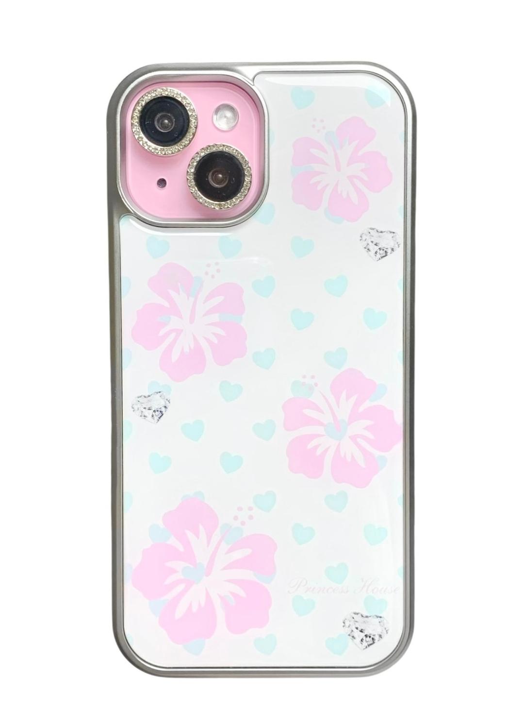 Aloha gal phone case(mint) - silver epoxy