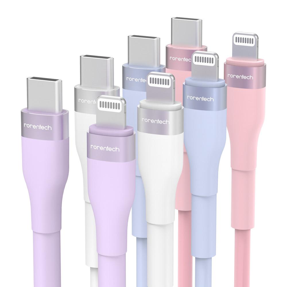로랜텍 파스텔 고속충전 아이폰 케이블 2.4m