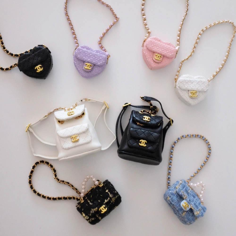 [핸드메이드] 미니어처 가방 키링 인형꾸미기 인형소품 명품백 핸드백 악세서리 모남희