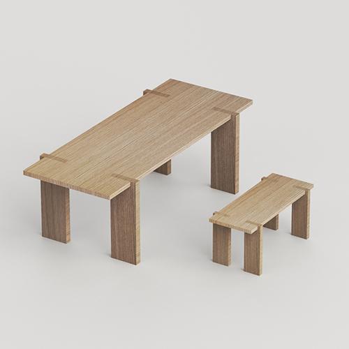 Table & Bench 002