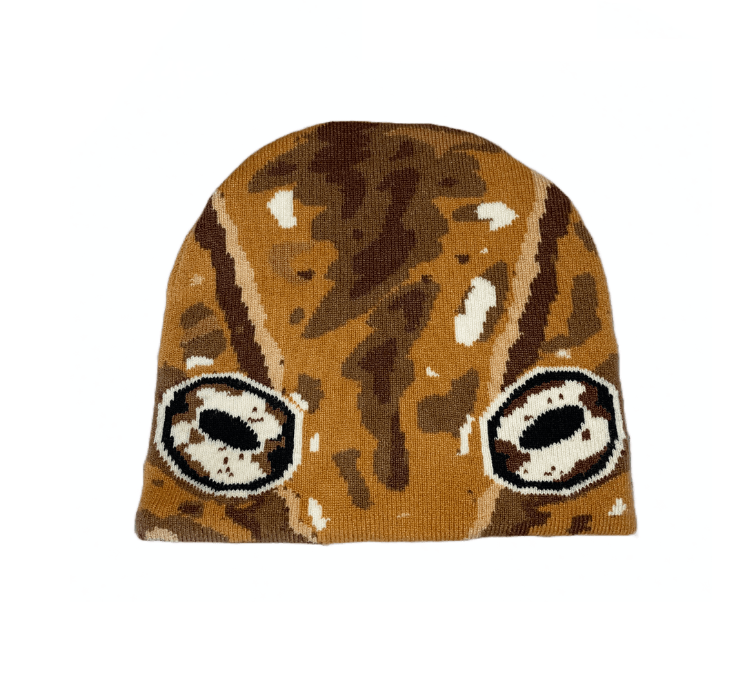 Knit Frog Beanie - Wood frog