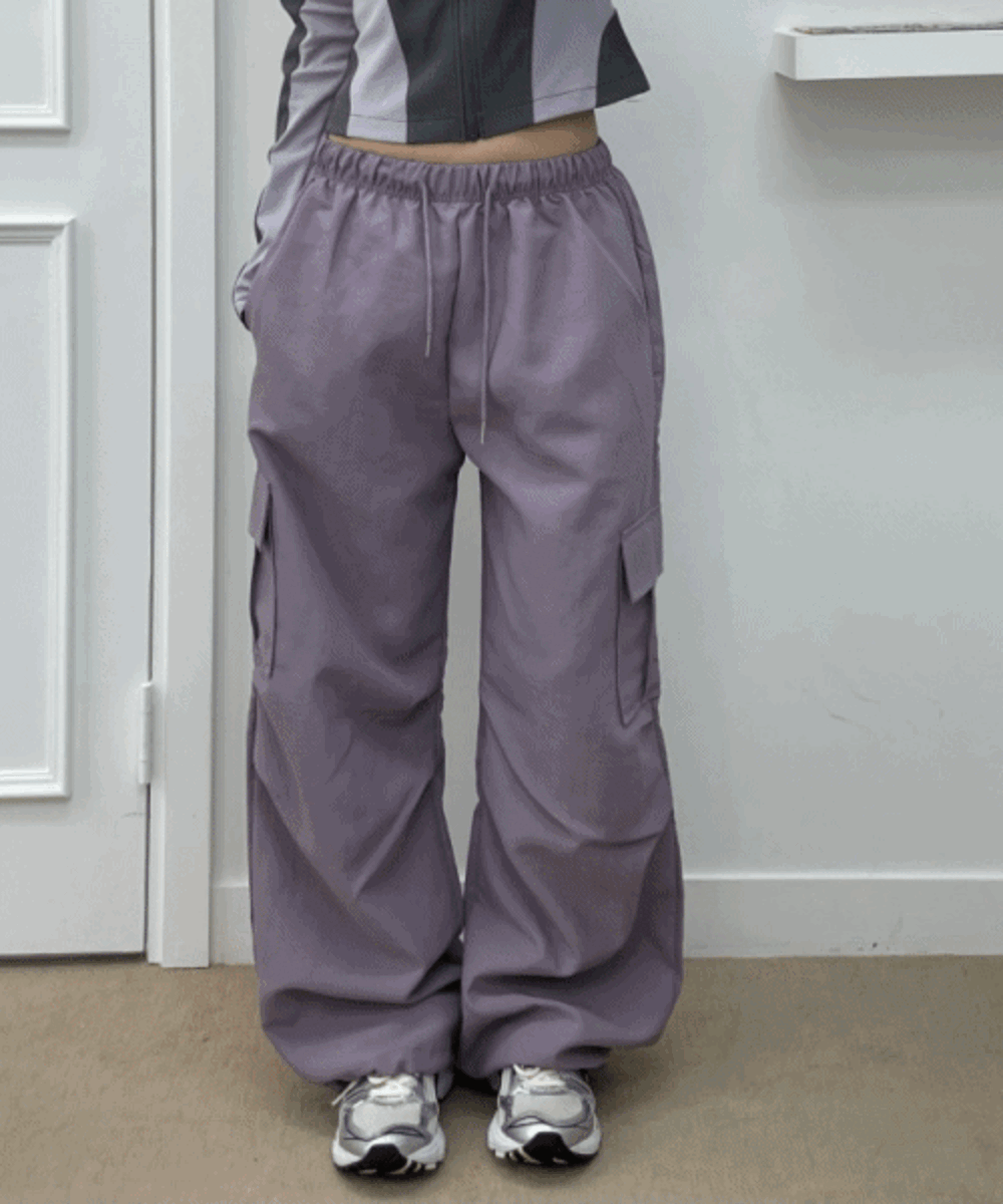 [고프코어/가을버전] 어텀 베이직 와이드 나일론 카고팬츠