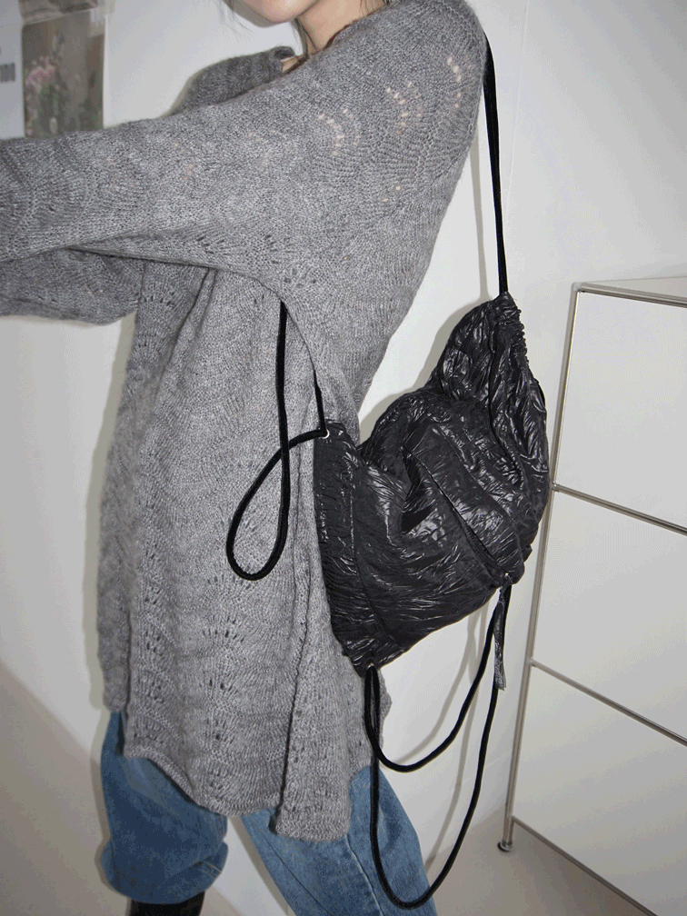 [9hope] pleats gym-sack