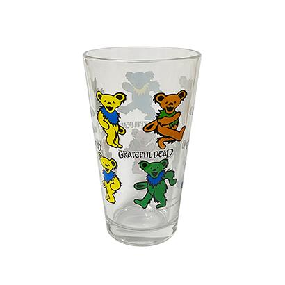 Glass tumbler with dancing bear prints 473ml