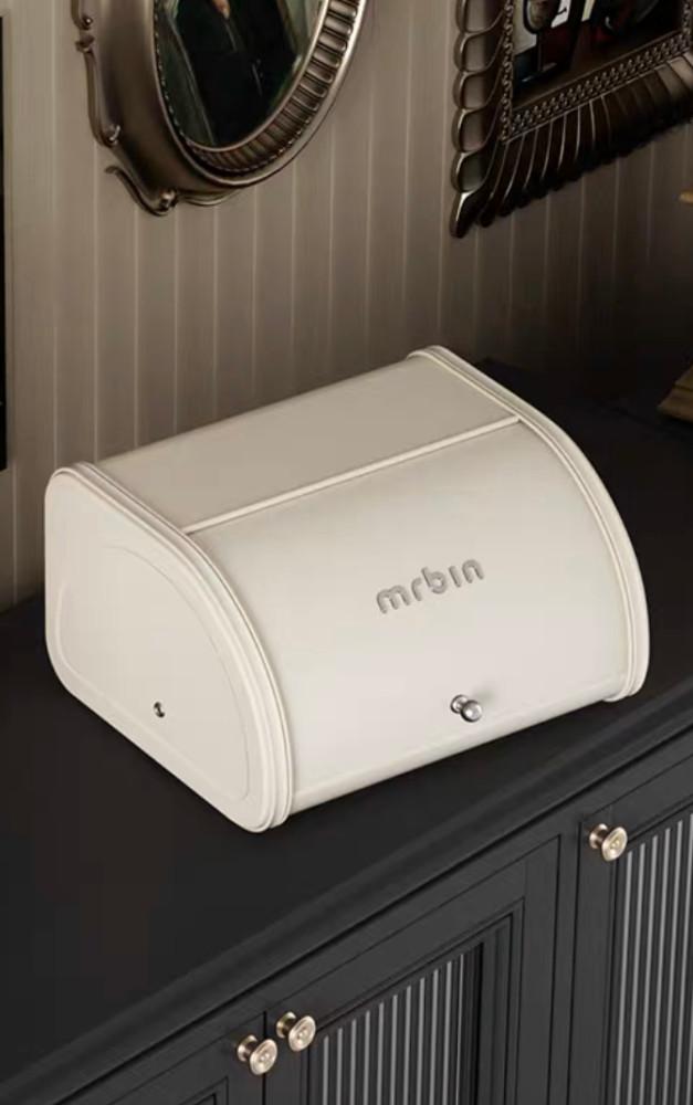 크림스튜디오 mrbin 2단 브레드 박스 함 철제 빵  영양제 보관함 정리함