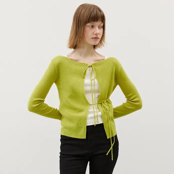 [NEW컬러]니트 레이스업 가디건_6COLORS