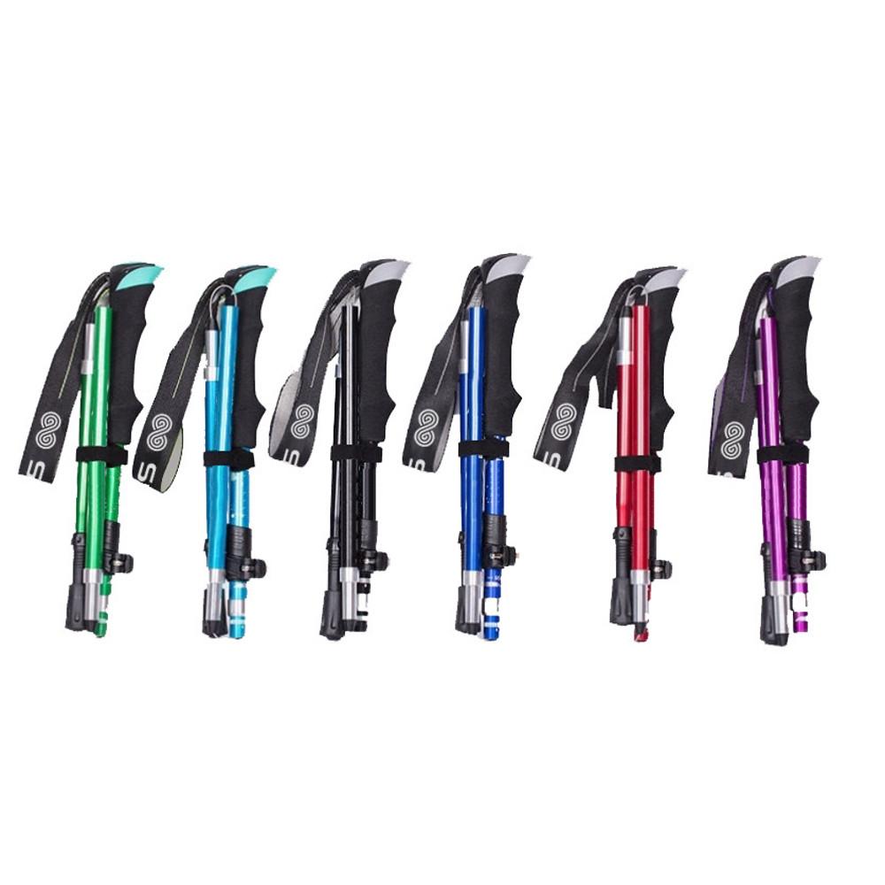 [2개 1세트] 초경량 듀랄루민 접이식 등산스틱 등산용 폴딩 스틱