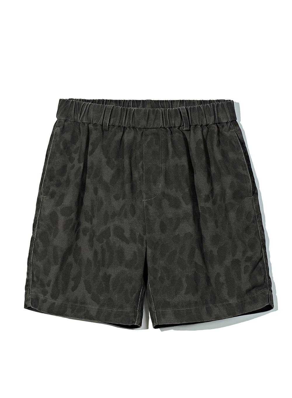 Leopard Shorts_Charcoal