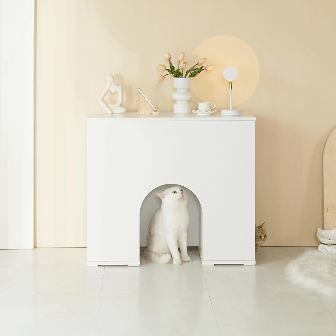 반려묘하우스 고양이숨숨집 벽난로콘솔