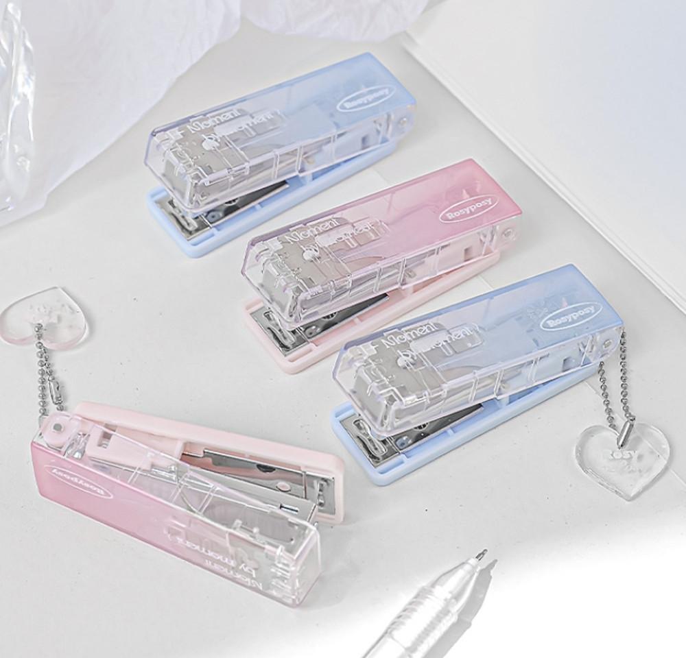 클리어 엔젤 고급 스테이플러 키링 휴대용 소품 : Soft softly