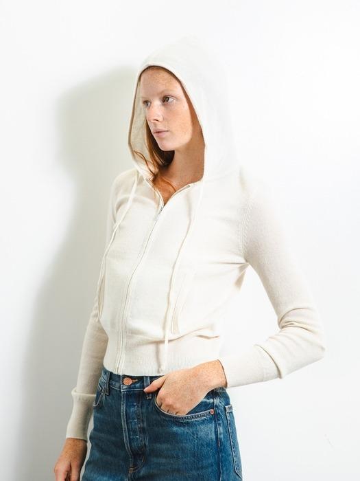 Zip-up Hoodie_Ivory