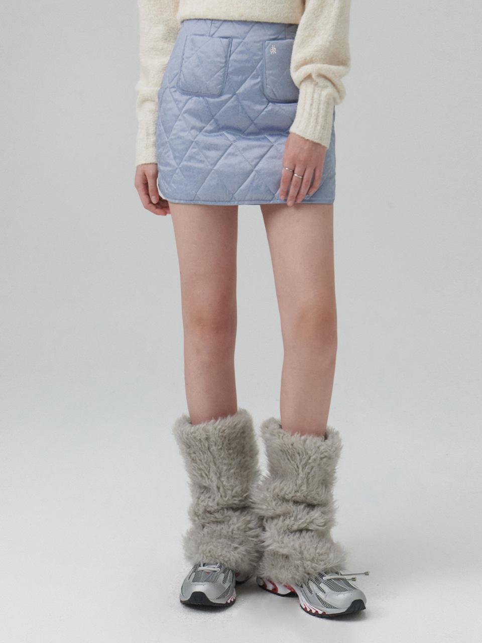 퀼팅 스커트_SKY BLUE