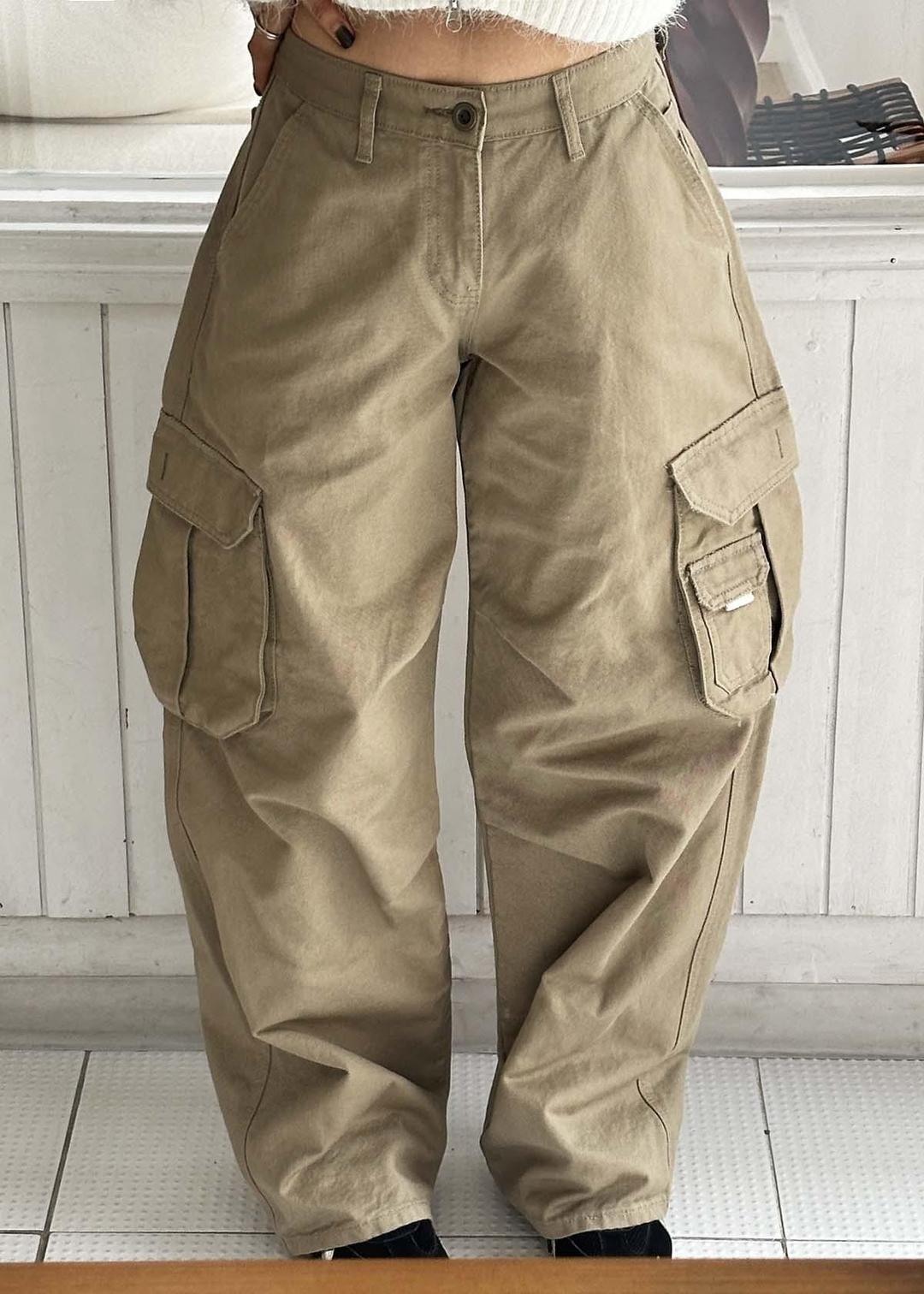 비비파크 [OOTJ/하체커버]로우라이즈 카고 와이드 팬츠