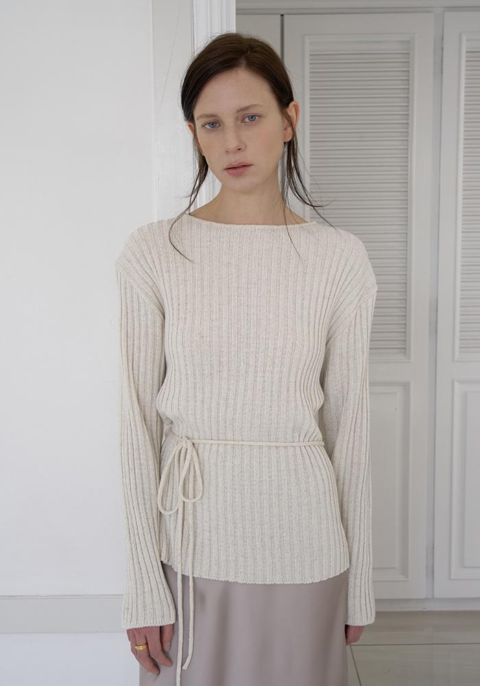 ORIGIN LINEN STRING KNIT_ORGANIC BEIGE