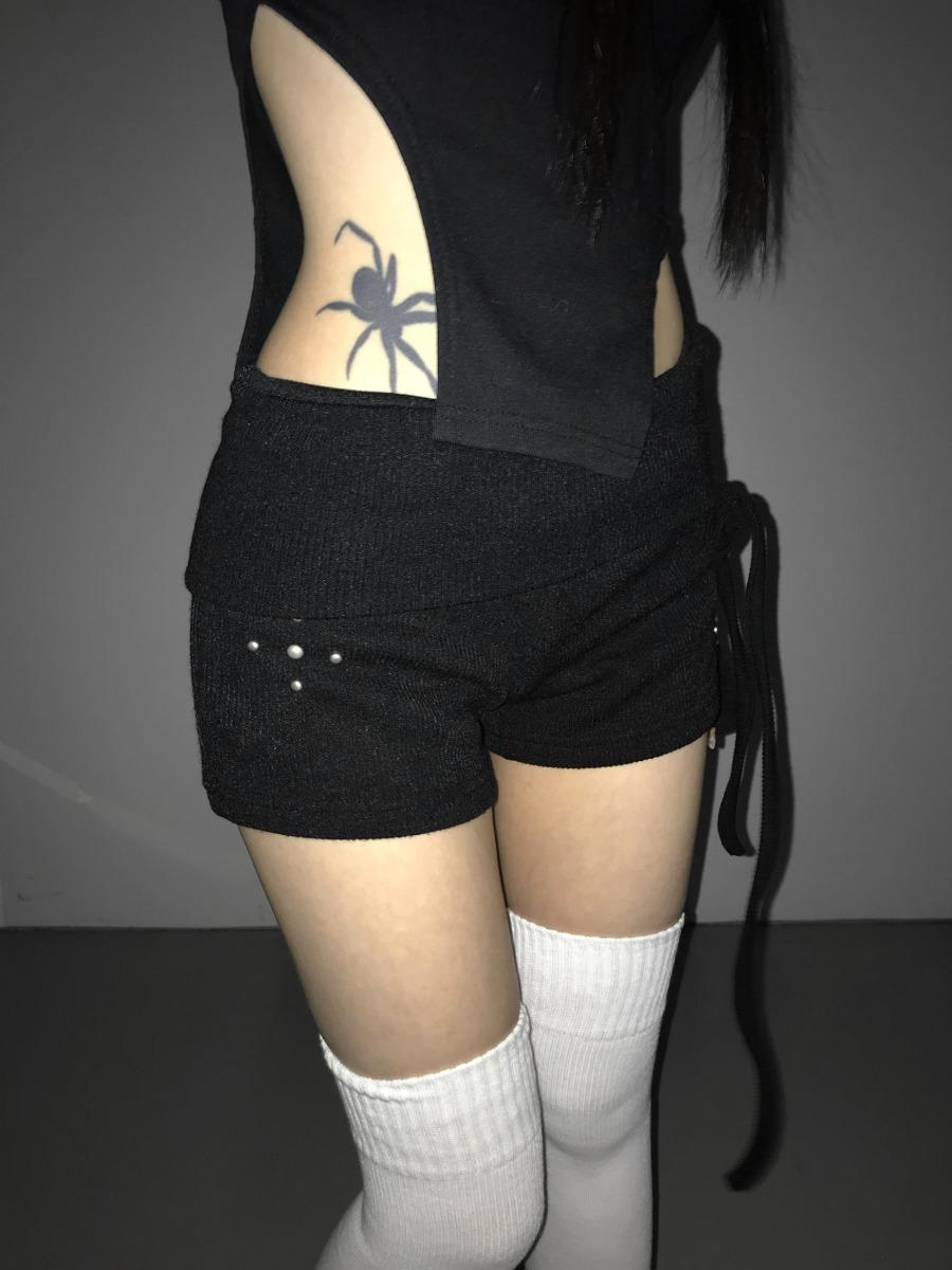 polding stud string shorts(2 color)