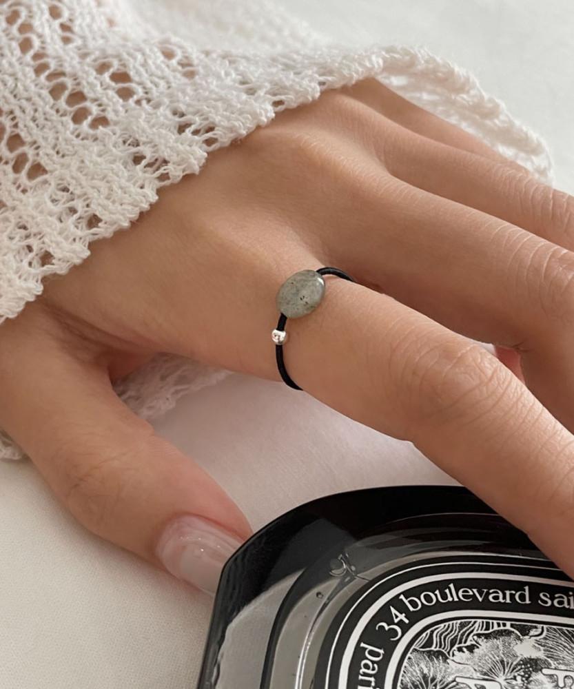 [소예피네/ silver925] 시리얼 원석 밴딩 반지 (2color)