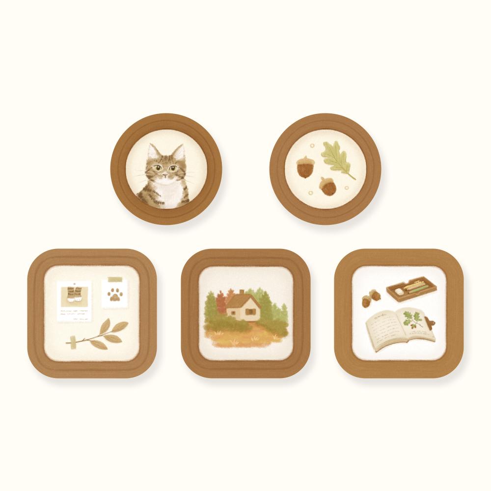 나의 가을 핀버튼 5종