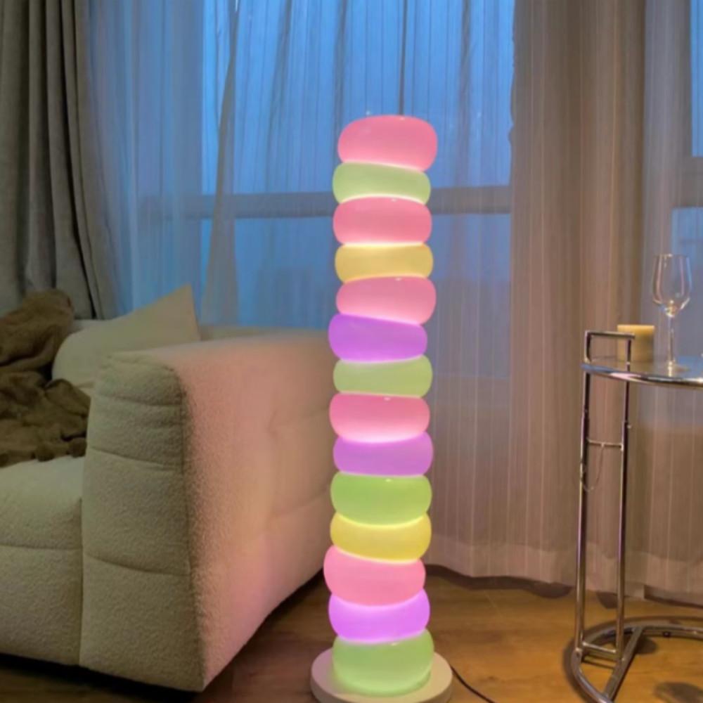 마카롱 캔디 조명 모던 유리 단스탠드 장스탠드 스튜디오 인테리어조명