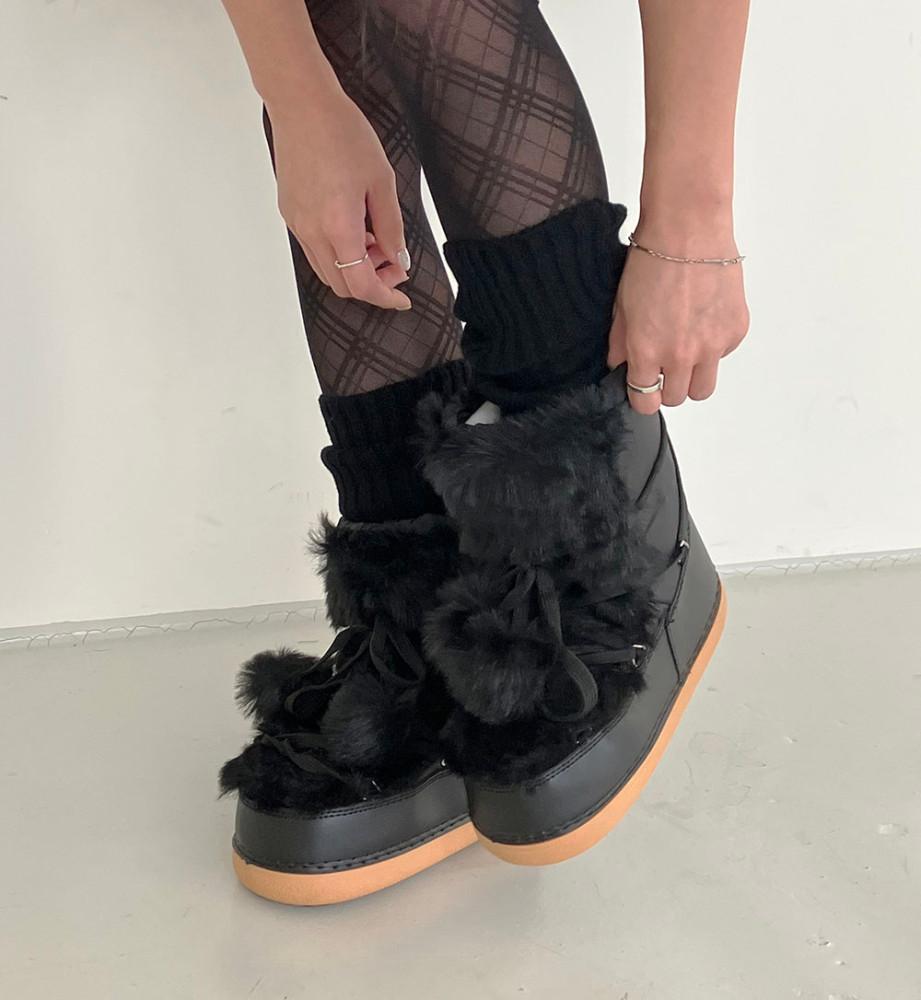 padding fur boots |패딩 퍼 부츠