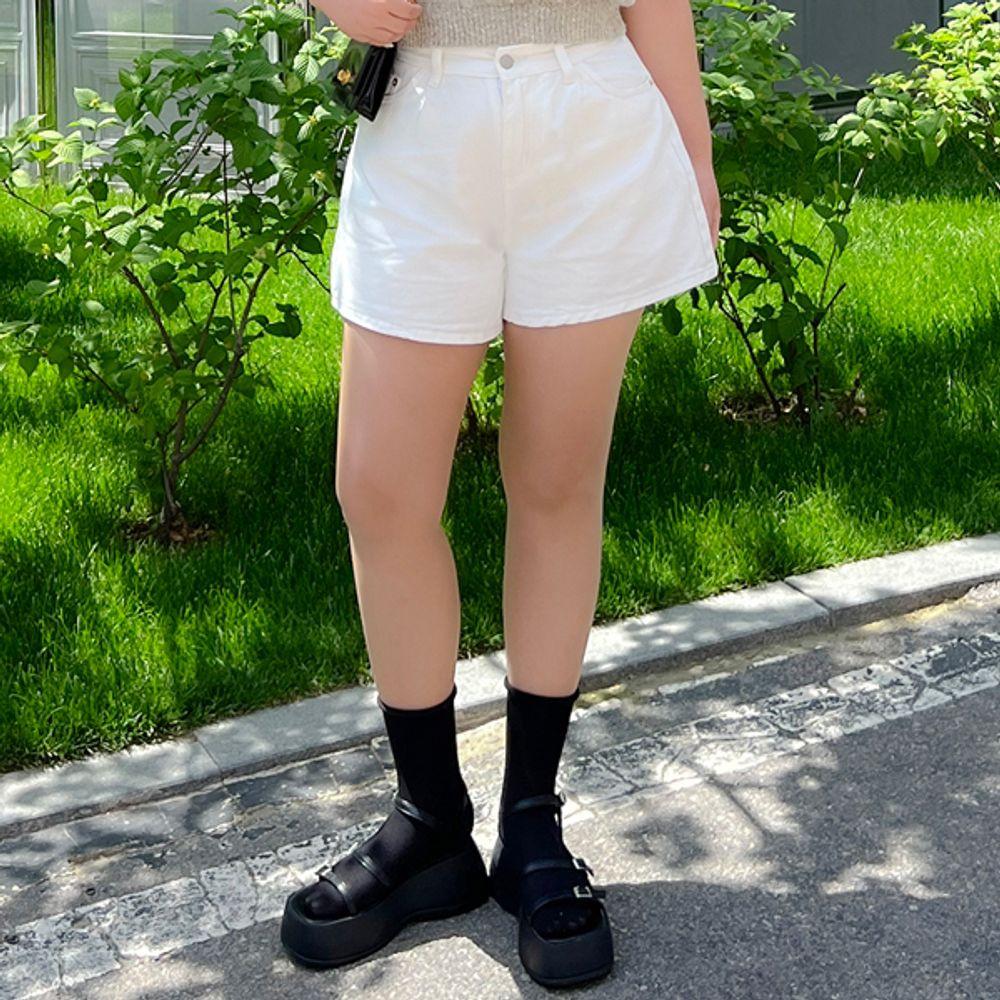 미즈 군살커버 통넓은 핀턱 포켓 면반바지 숏팬츠 PT 4부반바지 와이드핀턱바지 여름반바지 여름바지 휴양지룩 빅사이즈반바지