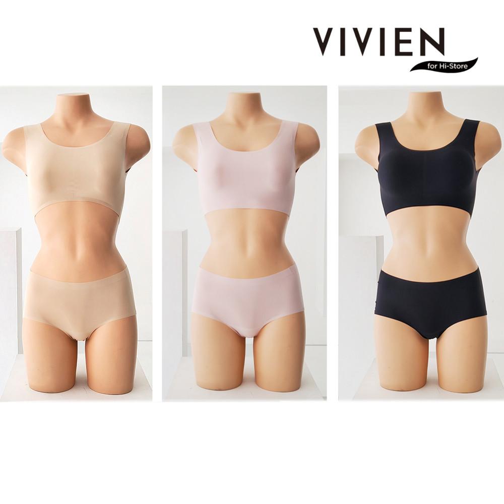 비비안 하이스토어 스포츠브라 노와이어 심리스 여성브라 여성팬티